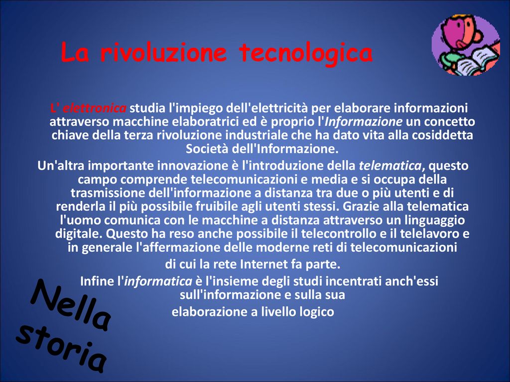 Nella Storia La Rivoluzione Tecnologica Ppt Scaricare